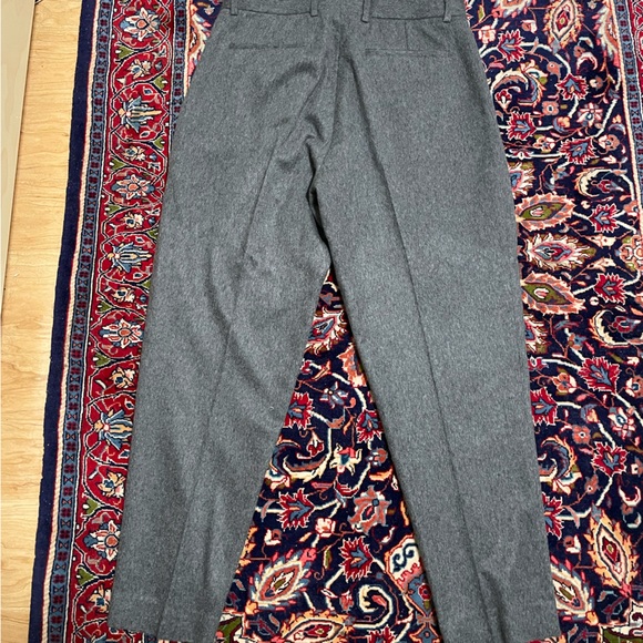 Mr Porter Cashmere pleated dress pants in charcoal grey - Picture 2 of 3